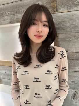 アイヴィ 表参道(IVY) ブリーチなしベージュカラーくびれヘア【肥田亜沙美】