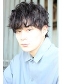 マッシュウルフ/ツーブロック/波巻き/マッシュパーマ