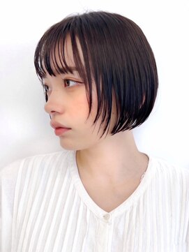 セイドット フクオカ(Say.FUKUOKA) 【Say.福岡】 顔周りレイヤー×ミニボブ×ぱっつん前髪×カラー