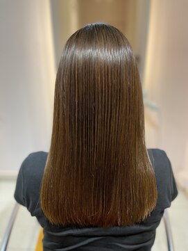 ソーホー 八日市店(SOHO) 切りっぱなしロング×髪質改善ストレート