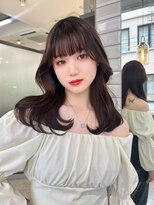 リリー(Lilley)&nbsp;【lilley 稲永麻衣】顔周りカット+くびれヘア+天神韓国ヘア