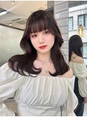 【lilley 稲永麻衣】顔周りカット+くびれヘア+天神韓国ヘア