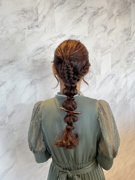グリッターエッセンシャル(Gritter essential) 結婚式お呼ばれヘアアレンジ