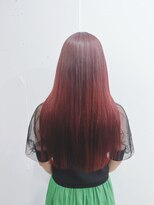 リッチアンドアンジー(RICCI&ANGIE)&nbsp;大人グラデーション　チェリーレッド　ロング