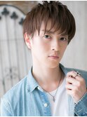 爽やかダークアッシュ社会人メンズカットX草加