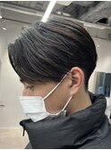 ニュアンスパーマセンターパートメンズカットシャドウパーマ眉毛