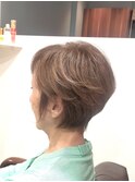 40代50代60代/大人ショート/ショートボブ/ハイトーン白髪染め