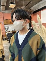 チャプター 問屋町(chapter)&nbsp;ニュアンスパーマカルマパーマセンターパートメンズパーマ眉毛