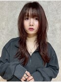 ハイレイヤーロングウルフハッシュカット