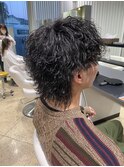 波巻きパーマ