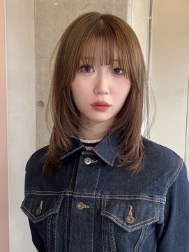 ソル バロール 表参道(SOL .valor) 顔周りレイヤーカットブリーチデザインカラーワンホンレイヤー◆