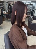 ブリーチなし ピンクブラウン