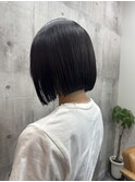 すとんと切りっぱなしボブ