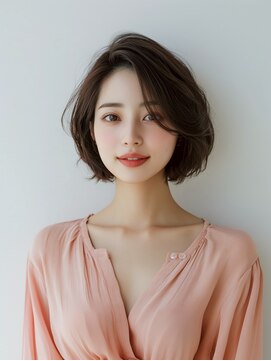 e.m.a プレミアムビューティーサロン 栄駅店(e.m.a PREMIUM BEAUTY SALON) ボブ/イメチェン/外ハネボブ/美髪/ワイドバング/髪型
