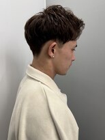 トリッカ シブヤ(TRICCA SHIBUYA)&nbsp;メンズカットカラーパーマメッシュアップバングショート渋谷