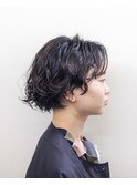 ミニボブ#パーマ#ベリーショート#刈り上げ#黒髪#浜松#浜北#磐田