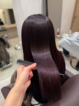 シュク 高円寺(SYUK) 髪質改善/縮毛矯正/カシスピンク/レッド【SYUK高円寺】kanna