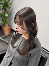 エン 四街道店(en)&nbsp;盛れる顔まわりレイヤー×透け感グレージュ［四街道/長橋］