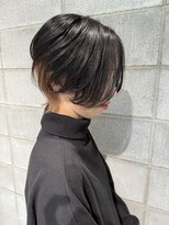 ノル 栄矢場町(nol)&nbsp;襟足インナー×重めウルフ(ダークグレー/抜きっぱなし/ブリーチ)