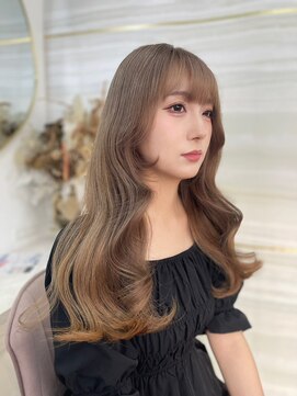 LOE【ロエ】大宮 イメチェン/アンブレラカラー/前髪/ピンクベージュ[大宮]