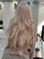 エクーエルム 心斎橋(ECOO yelm)&nbsp;ブリーチ/ケアブリーチ/ダブルカラー/ミルクティーベージュ