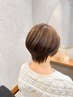【高濃度TR付】白髪染め+髪質改善(メテオ)トリートメント ¥8250⇒¥7700