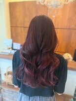 ヘアメイク シュシュ(Hair make chou chou) ブリーチなし カシスピンク 髪質改善 奈良