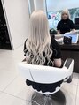 アース 甲府昭和店(EARTH) ホワイトブロンド×エクステ憧れのロングハイトーンに♪