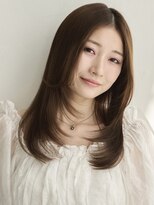タヤ アルカキット錦糸町店(TAYA)&nbsp;艶ストレートレイヤー × シアーブラウン
