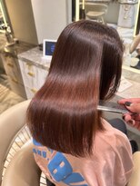 アース 渋谷店(HAIR&MAKE EARTH)&nbsp;艶ブラウンの髪質改善ストレート