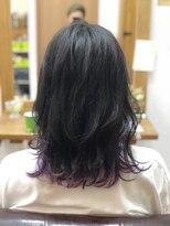 ヘアスタジオ ロメオ(hair studio Romeo)&nbsp;インナーカラーブルー
