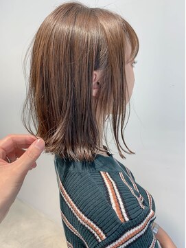 テトヘアー(teto hair) bob(外はねボブ、シアーベージュ、透け感ブラウン)