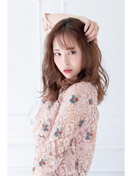 ピケ(pique) うすレイヤーバング/MIXパーマ/段カット/透明感