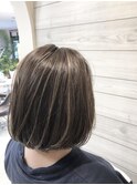 細メッシュハイライトカラー