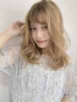 ルービック 難波(Rubik's)&nbsp;大人かわいいゆるふわ愛され髪◎ハイトーン/ミルクティーカラー