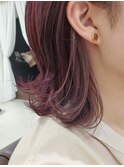 ベリーピンク×グレージュ