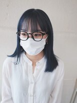 ボアップ 京橋店(boappu)&nbsp;＃ブルーカラー#イルミナカラー＃セミロング