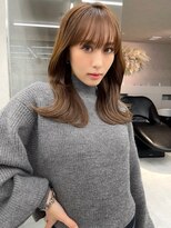 ロンド マーレ 天神大名店(Lond mare) 2023 福岡で可愛いレイヤーカット ロングヘア 韓国黒髪カラー