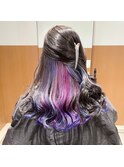 髪色にアクセントが欲しいならインナーカラー☆ユニコーン