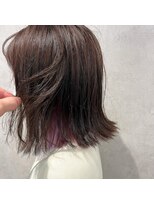 コントレイル(contrail)&nbsp;インナーカラー+ボブ