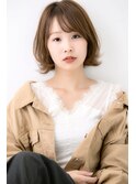 20代30代40代大人可愛い/アッシュオリーブベージュ/縮毛矯正