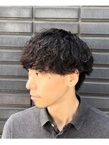 メンズフィール 東梅田店(MENS FEEL)&nbsp;【標準】波巻きスパイラルパーマ×マッシュ   MEN'SFEEL東梅田店