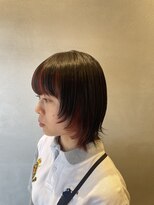 ニコ(NICO)&nbsp;顔周りウルフ × インナーカラー