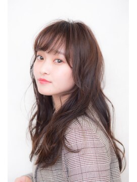 アリル(Aliru) 【Aliru】抜け感ベージュゆるふわ大人ガーリーロング