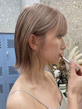 サンク 原宿 表参道(cinq) ショートボブくびれショートヘア切りっぱなし長めボブ20代30代