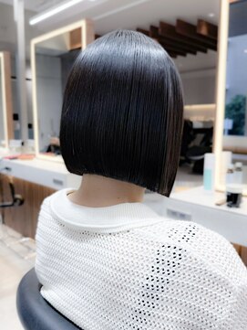 ロンド ロワール 門前仲町(Lond Loire) ボブショートボブ縮毛矯正ベージュグレージュ門前仲町