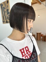 オー(OOO)&nbsp;ミニボブ×オリーブベージュ