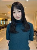 暗髪ミディアムレイヤー☆