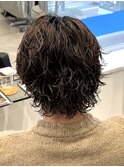 サーフカールミディアムパーマウルフツーブロックスパイラル