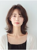ココアブラウン・ミディアムスタイル